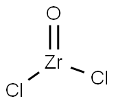 ジクロロオキソジルコニウム(IV) 化学構造式