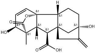 赤霉素, 77-06-5, 结构式