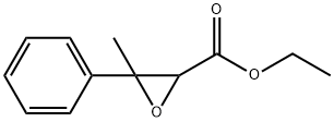 3-メチル-3-フェニルオキシラン-2-カルボン酸エチル 化学構造式