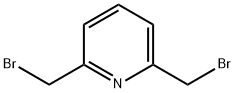 2,6-ビス(ブロモメチル)ピリジン 化学構造式