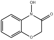 4-ヒドロキシ-2H-1,4-ベンゾオキサジン-3(4H)-オン 化学構造式
