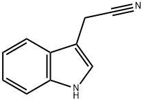 3-インドールアセトニトリル 化学構造式