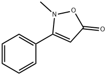 2-メチル-3-フェニルイソオキサゾール-5(2H)-オン 化学構造式