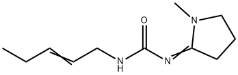 Urea, (1-methyl-2-pyrrolidinylidene)-2-pentenyl- (9CI) Structure