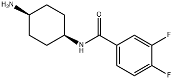 Benzamide, N-(cis-4-aminocyclohexyl)-3,4-difluoro- (9CI) 结构式