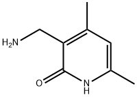 2(1H)-Pyridinone, 3-(aminomethyl)-4,6-dimethyl- (9CI) Struktur