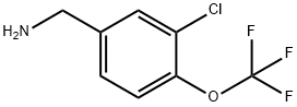 3-CHLORO-4-(TRIFLUOROMETHOXY)BENZYLAMINE 结构式