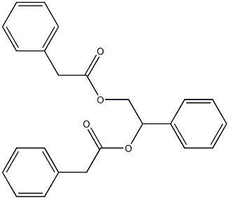 Benzeneacetic acid,1-phenyl-1,2-ethanediyl ester Structure