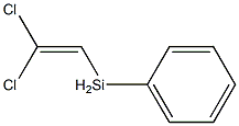 ジクロロフェニルビニルシラン 化学構造式