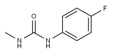1-Methyl-3-(4-fluorophenyl)urea Structure