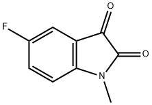 5-フルオロ-1-メチル-1H-インドール-2,3-ジオン 化学構造式
