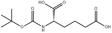 BOC-L-2-アミノアジピン酸 化学構造式