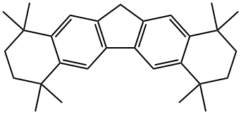 1,1,4,4,7,7,10,10-オクタメチル-2,3,4,7,8,9,10,12-オクタヒドロ-1H-ジベンゾ[B,H]フルオレン 化学構造式