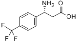 (R)-3-氨基-3-(4-三氟甲基苯基)丙酸, 774178-39-1, 结构式