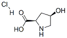 顺式-4-羟基-D-脯氨酸盐酸盐 结构式