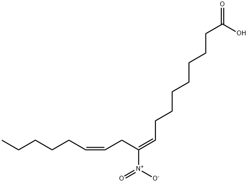 (9E,12Z)-10-Nitrooctadecadienoic acid, 774603-04-2, 结构式