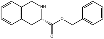 (S)-L-1,2,3,4-テトラヒドロイソキノリン-3-カルボン酸ベンジルエステル塩酸塩 化学構造式