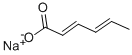 ソルビン酸ナトリウム 化学構造式