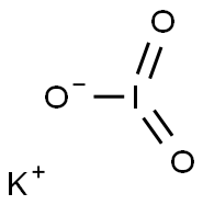 Potassium iodate  Struktur