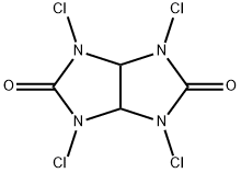 1,3,4,6-Tetrachlorotetrahydroimidazo(4,5-d)imidazole-2,5(1H,3H)-dione Structure