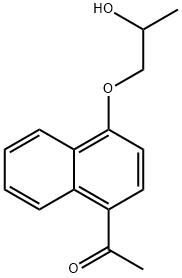 4-(2-Hydroxypropoxy)-1-naphthalenylethanone 结构式