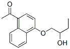 4-(2-Hydroxybutoxy)-1-naphthalenylethanone 结构式