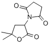 N-(5,5-Dimethyl-2-oxotetrahydro-3-furyl)succinimide Structure