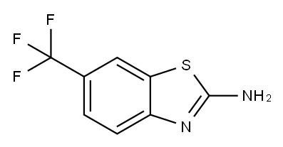 2-AMINO-6-(TRIFLUOROMETHYL)BENZOTHIAZOLE Structure