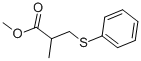 2-(フェニルチオメチル)プロピオン酸メチル 化学構造式