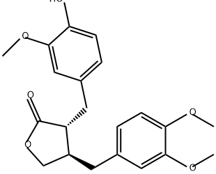(-)-Arctigenin Struktur