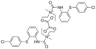 [2-(4-chlorophenyl)sulfanylphenyl]carbamoylmethyl-diethyl-azanium, 2-h ydroxy-2-oxo-acetate Structure