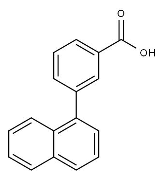 3-(2-羟基萘-1-基)苯甲酸 结构式