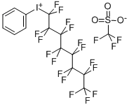 (全氟正辛基)苯基碘三氟甲烷磺酸盐, 77758-89-5, 结构式