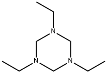1,3,5-トリエチルヘキサヒドロ-s-トリアジン 化学構造式