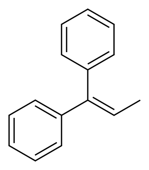 1-甲基-2,2-二苯基乙烯 结构式