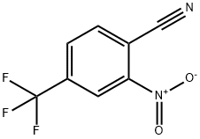 2-ニトロ-4-(トリフルオロメチル)ベンゾニトリル 化学構造式