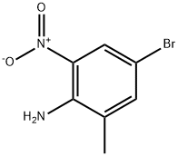 4-ブロモ-2-メチル-6-ニトロベンゼンアミン 化学構造式