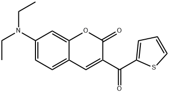 7-DIETHYLAMINO-3-THENOYLCOUMARIN Struktur