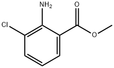 2-アミノ-3-クロロ安息香酸メチル 化学構造式