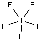 五氟化碘, 7783-66-6, 结构式