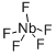 ニオブ(V)ペンタフルオリド 化学構造式