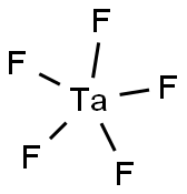 ペンタフルオロタンタル(V) 化学構造式