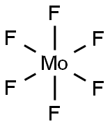 六ふっ化モリブデン 化学構造式