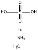 Ammonium ferric sulfate dodecahydrate Struktur