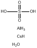 硫酸铝铯 十二水合物 结构式