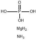 りん酸アンモニウムマグネシウム 化学構造式