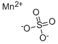 硫酸マンガン(II) 化学構造式