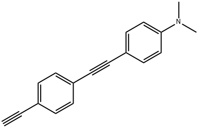 4-(4-(N,N-二甲氨基)苯乙炔基)苯乙炔 结构式