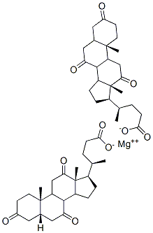 magnesium bis[3,7,12-trioxo-5beta-cholan-24-oate] Struktur