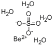 硫酸ベリリウム（四水塩） 化学構造式